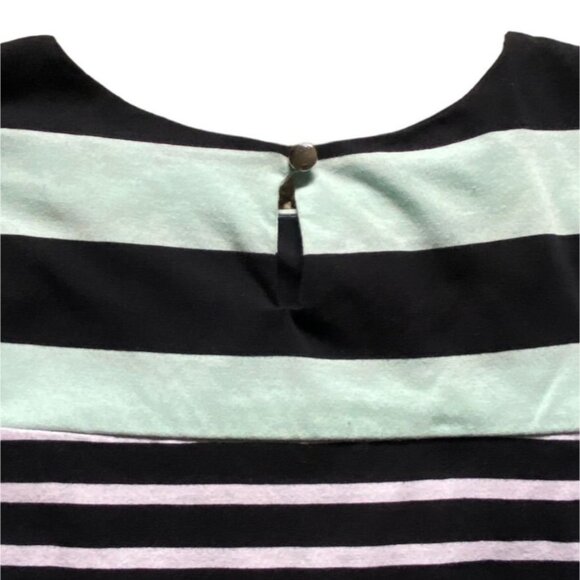 Allison Brittney Petite Womens Striped 3/4 Sleeve Dress-Size Petite Small-GUC - Picture 7 of 7